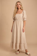 Gingham and Daisies Maxi