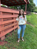 Cream Denim Pray Short Sleeve