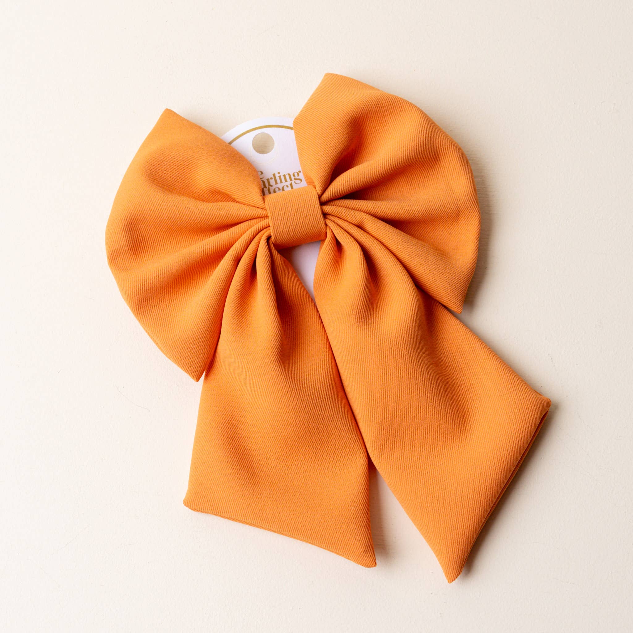 Big Orange Hair Bow