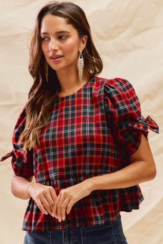 Poppied Bow Blouse