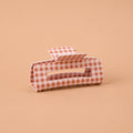 Claw Clip Maple Gingham