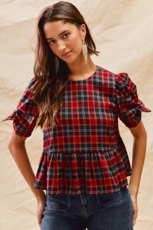 Poppied Bow Blouse