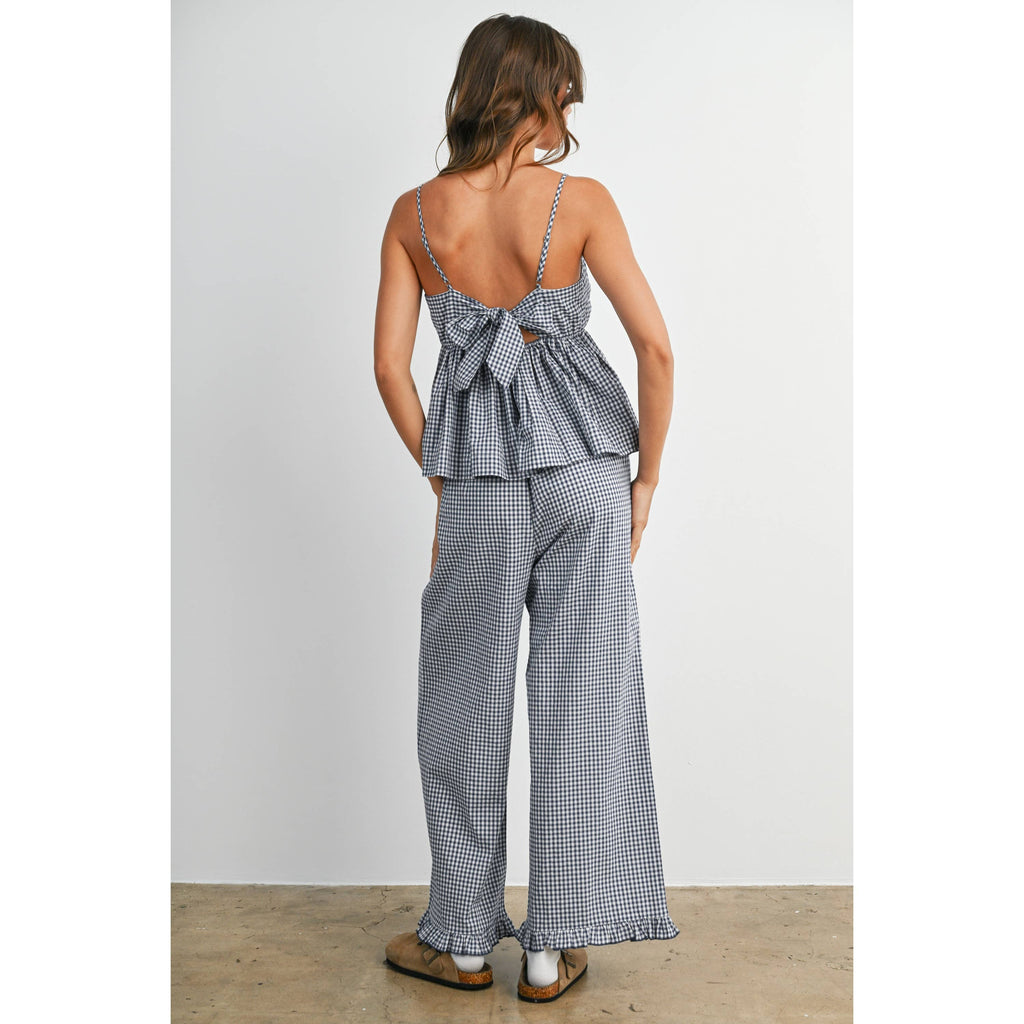Blackberry Ruffle Hem Pants