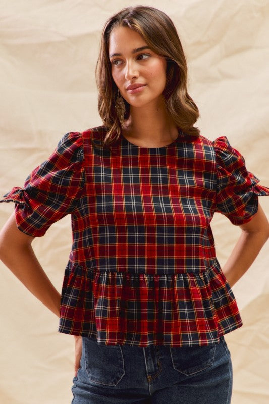 Poppied Bow Blouse