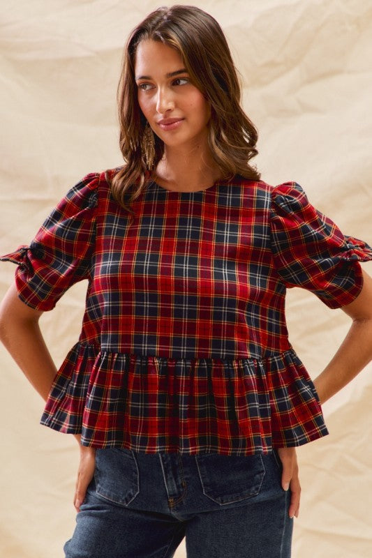 Poppied Bow Blouse