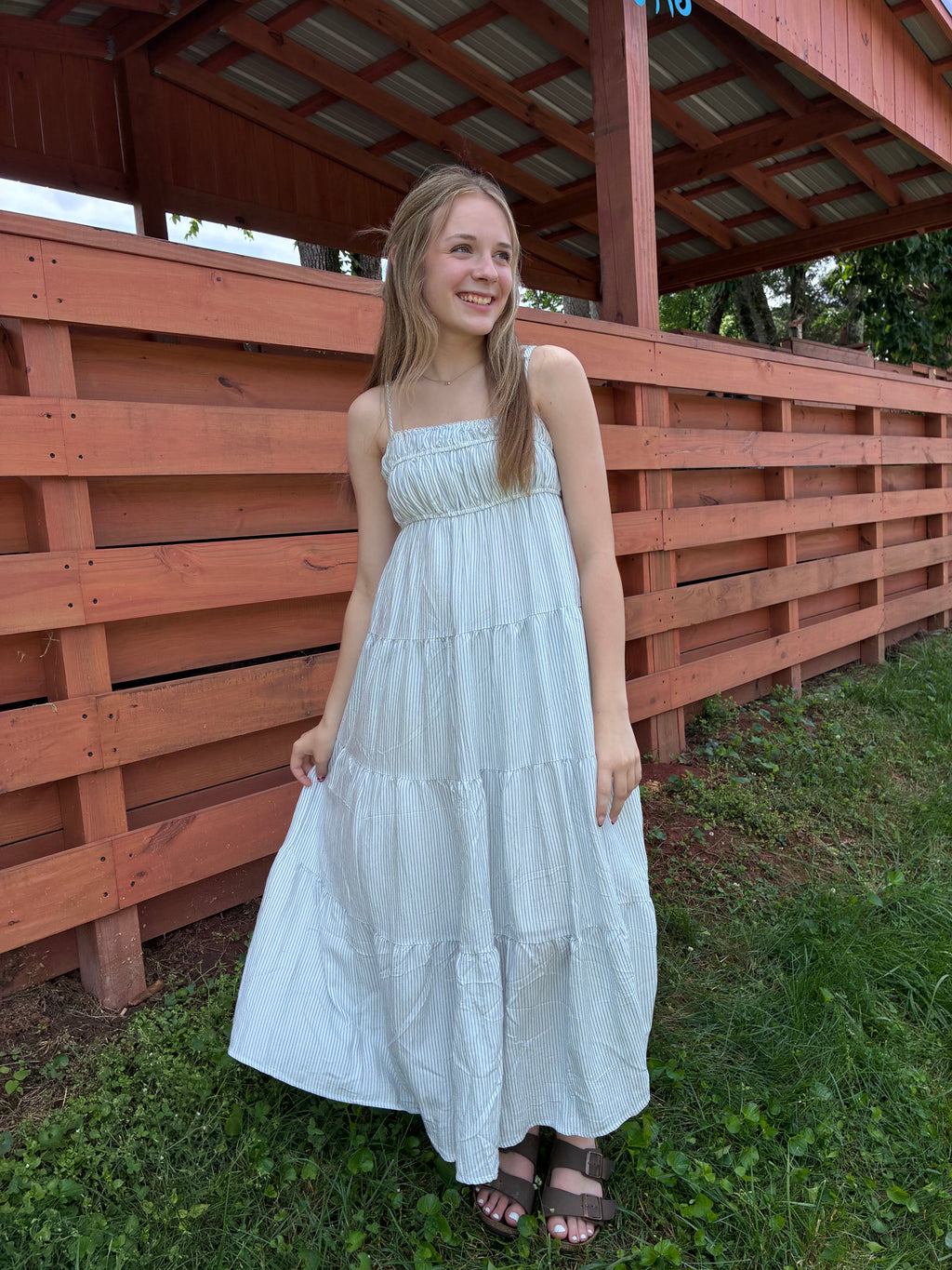 Cornflower Striped Maxi