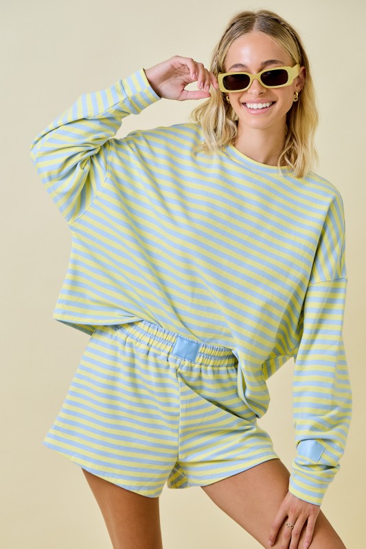 Blueberry & Lemon Lounge Top