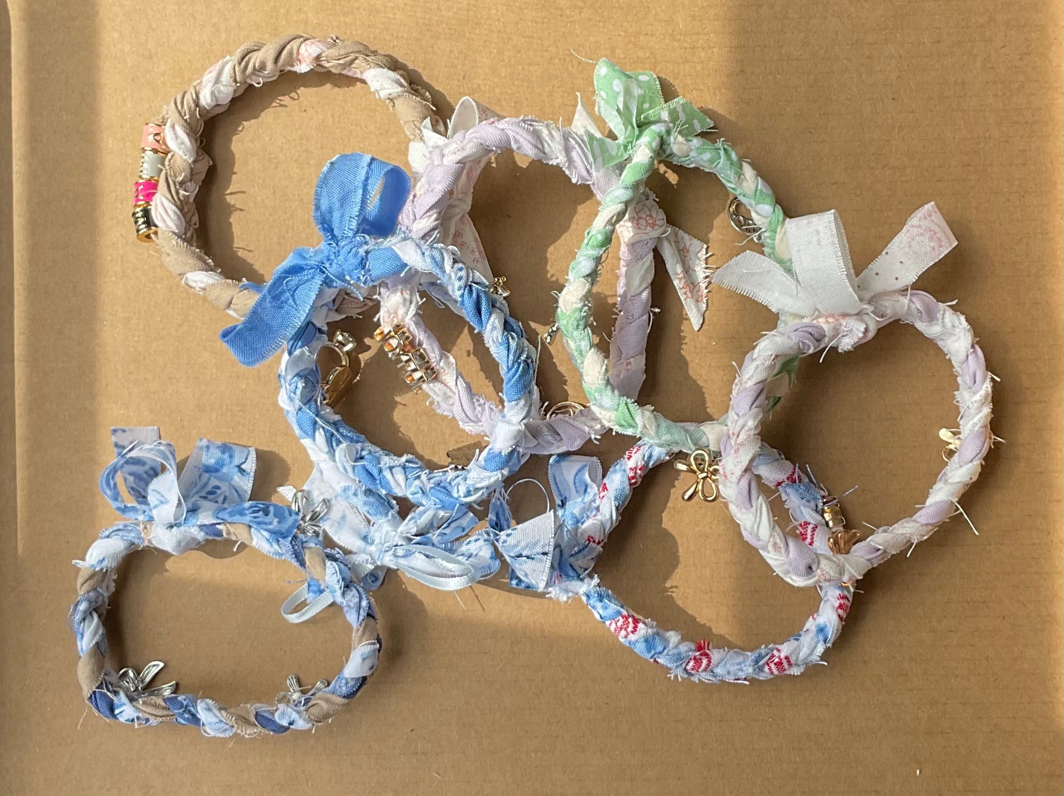 Charm Fabric Bracelets