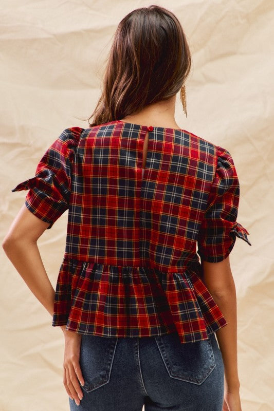 Poppied Bow Blouse