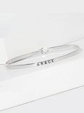 Grace Engraved Inspirational Bangle Bracelet
