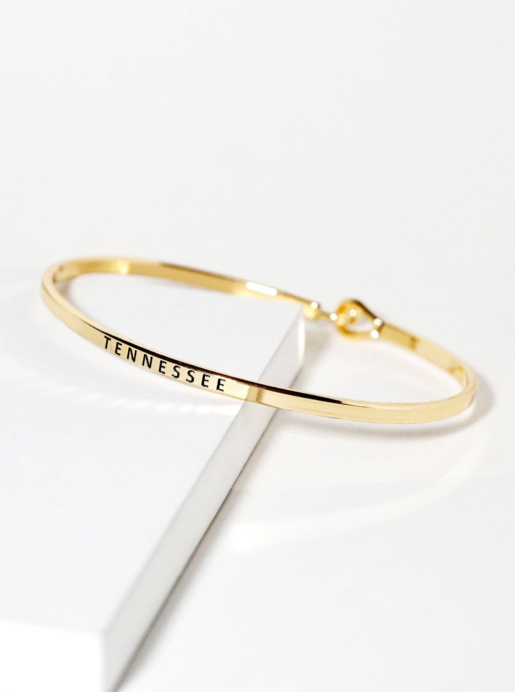 Tennessee Engraved Bangle Bracelet (Gold)