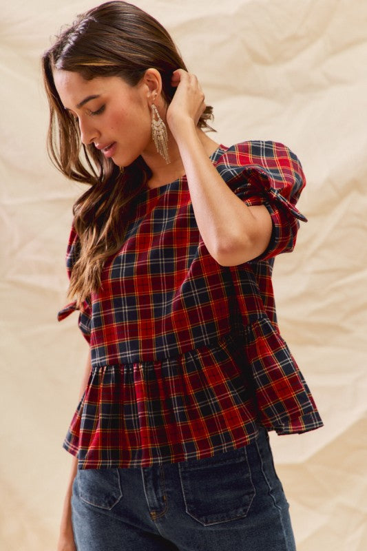 Poppied Bow Blouse