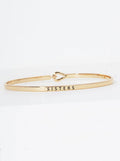 Sisters Engraved Bangle Bracelet