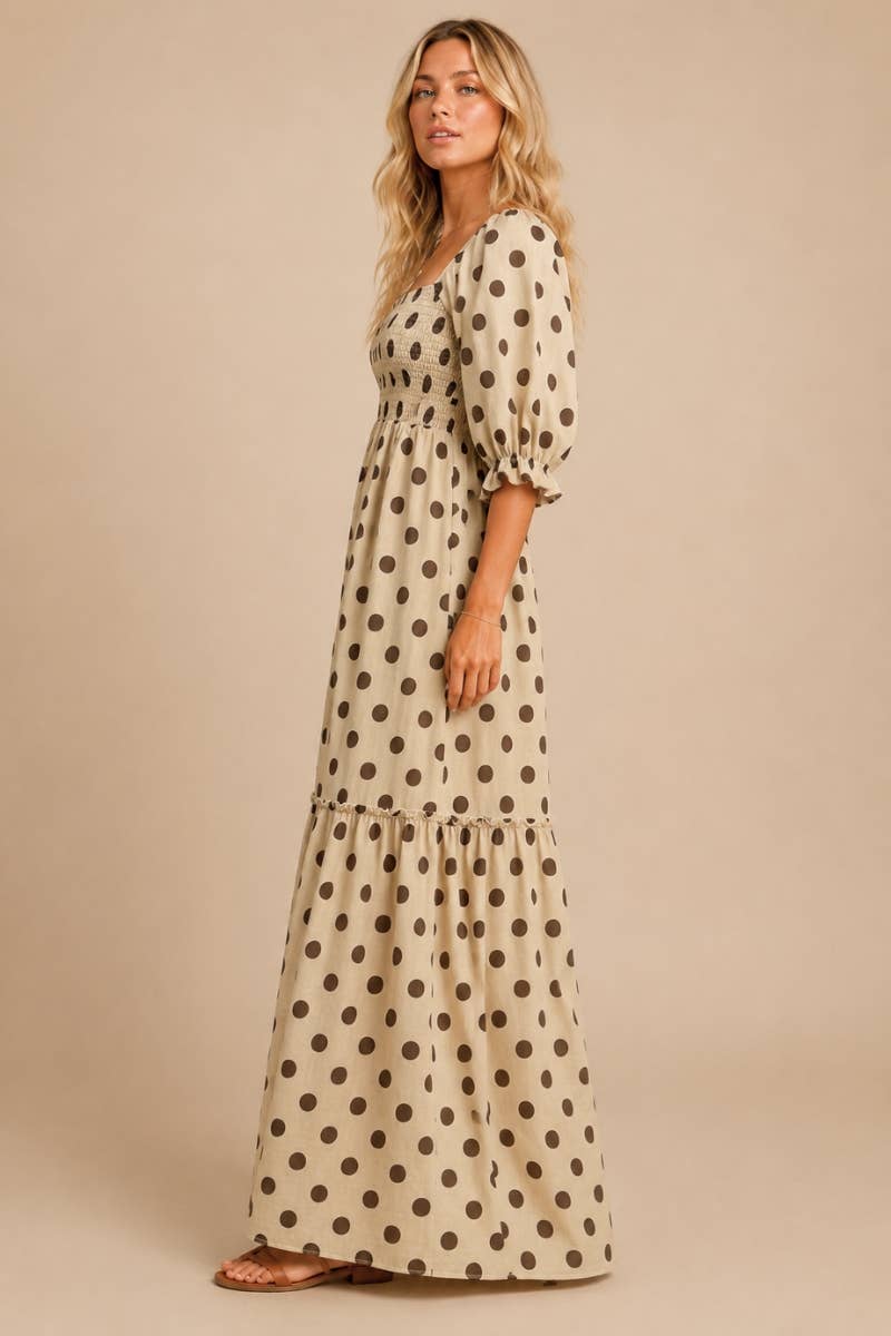 Dotted Lily Maxi Dress