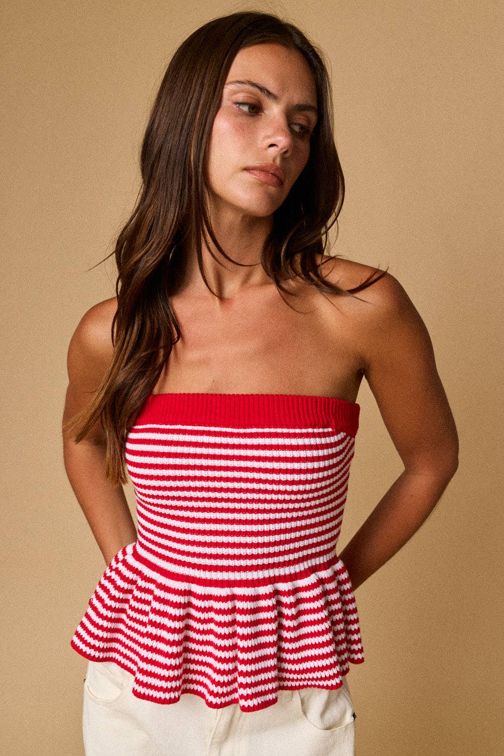 Rocky Ruffle Tube Top