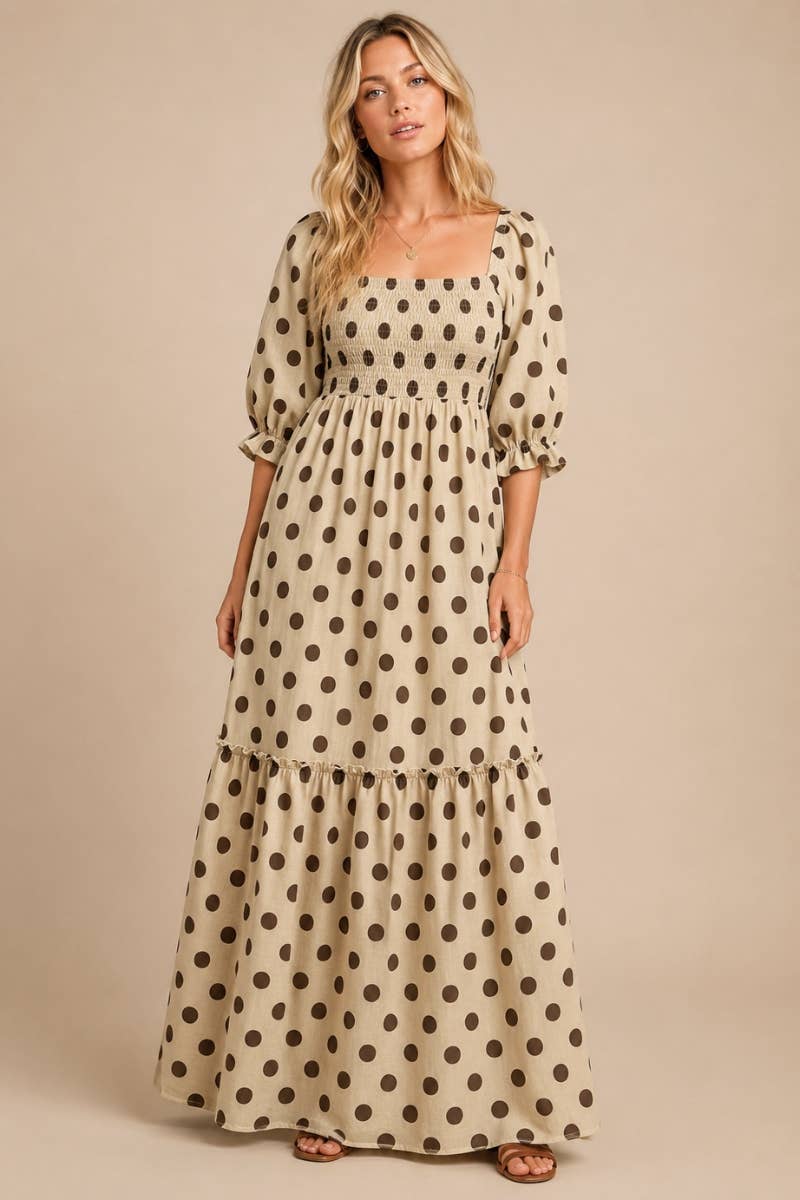 Dotted Lily Maxi Dress