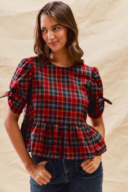 Poppied Bow Blouse