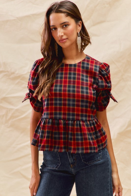 Poppied Bow Blouse