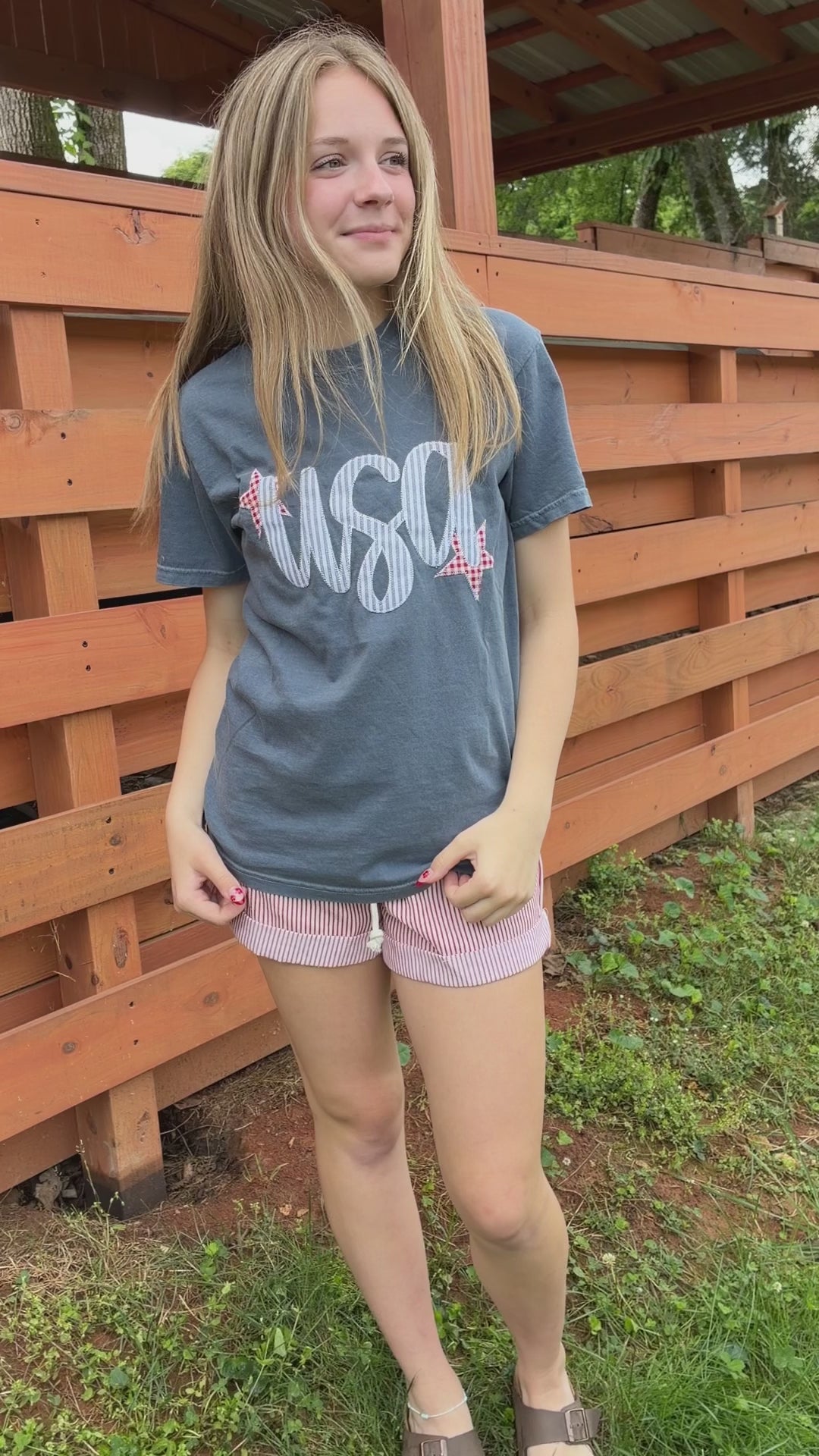 Denim USA Patriotic 4th of July Short Sleeve